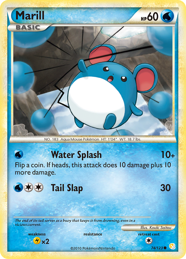 Marill — HeartGold & SoulSilver #074 / 123