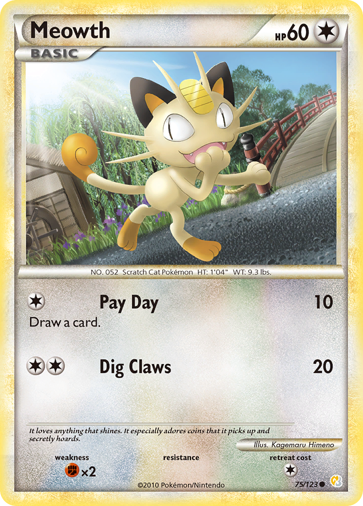 Meowth — HeartGold & SoulSilver #075 / 123