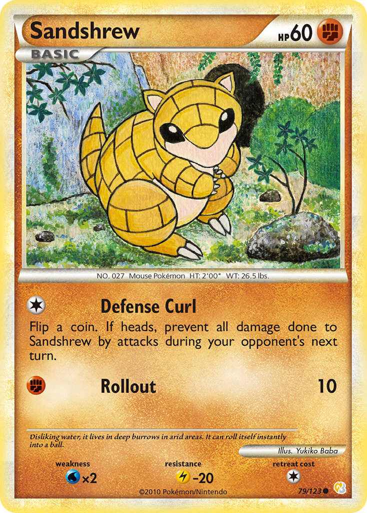 Sandshrew — HeartGold & SoulSilver #079 / 123