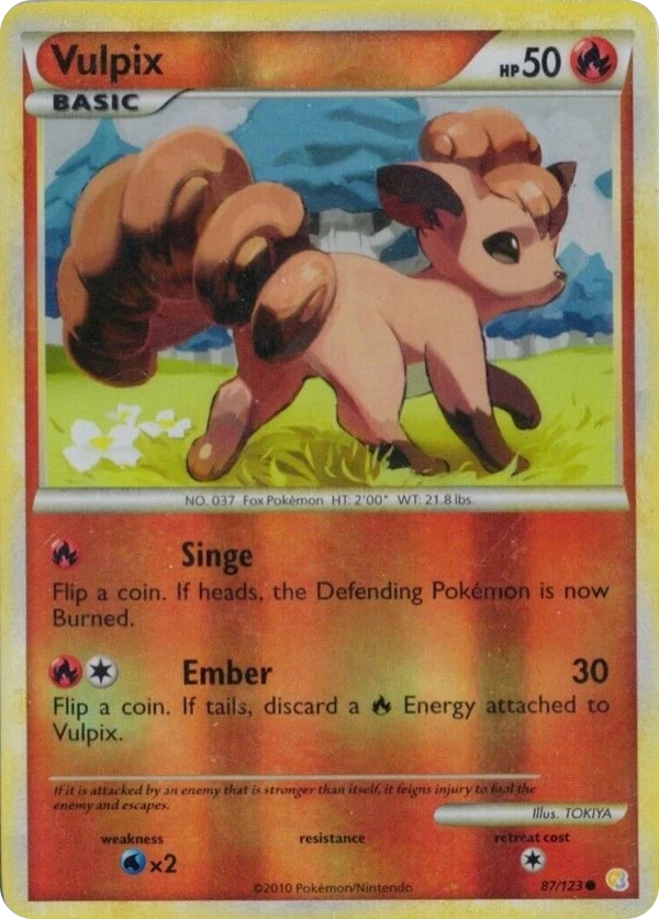 Vulpix — HeartGold & SoulSilver #087 / 123