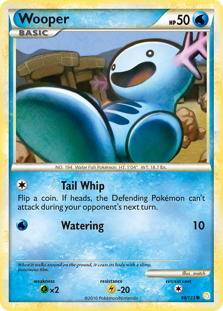 Wooper — HeartGold & SoulSilver #088 / 123