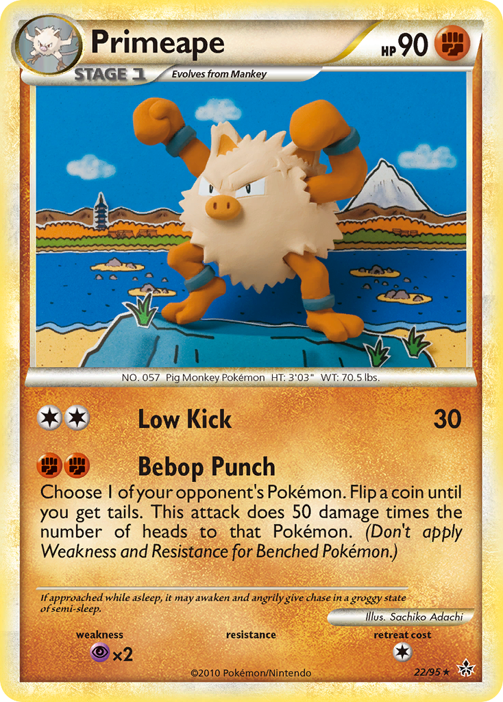 Primeape — HS—Unleashed #022 / 95