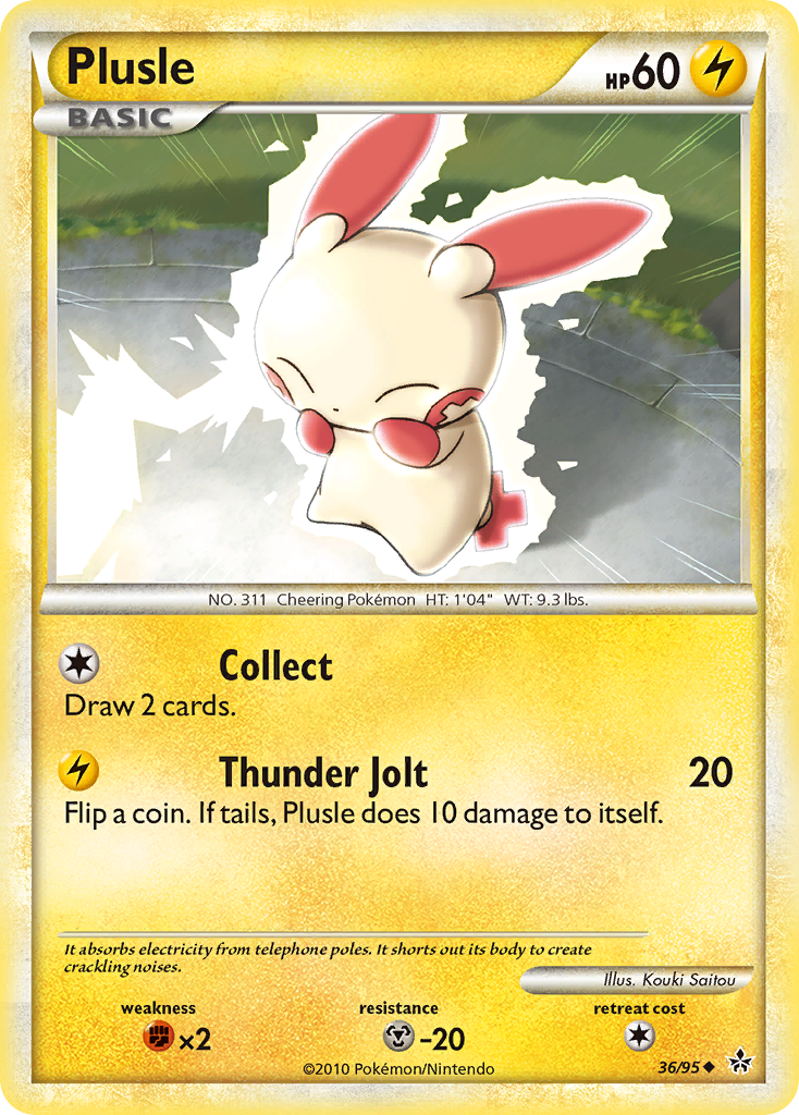 Plusle — HS—Unleashed #036 / 95