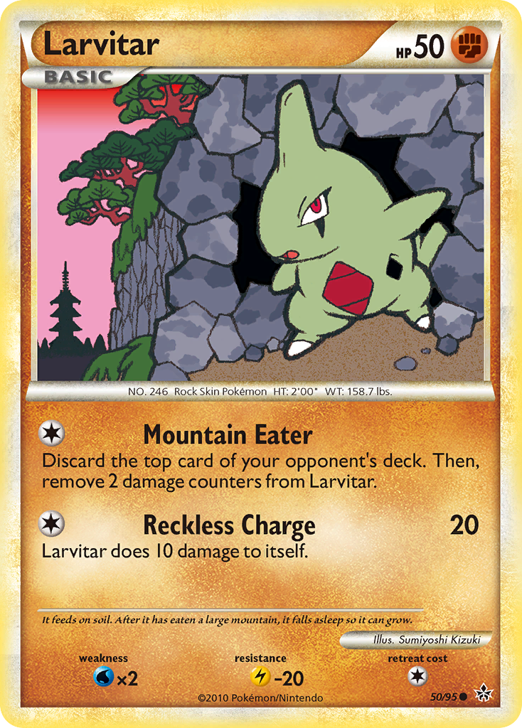 Larvitar — HS—Unleashed #050 / 95