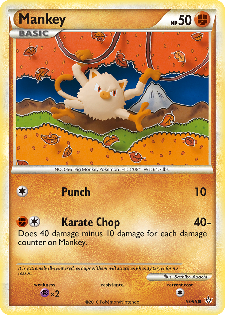 Mankey — HS—Unleashed #053 / 95