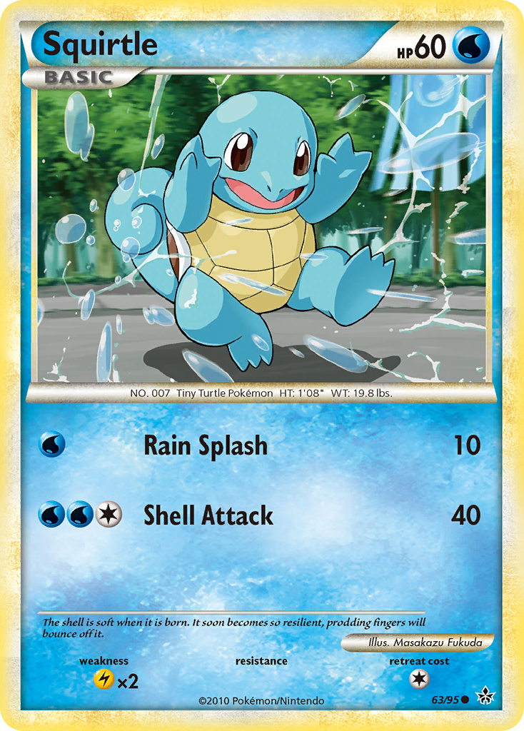 Squirtle — HS—Unleashed #063 / 95