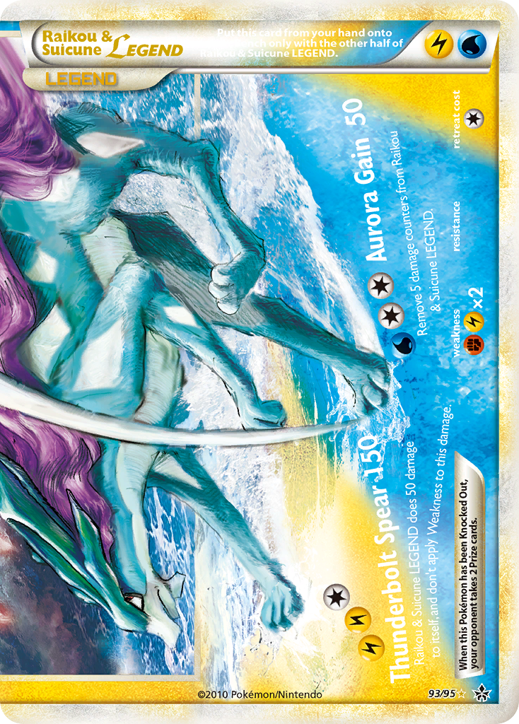 Raikou & Suicune LEGEND — HS—Unleashed #093 / 95