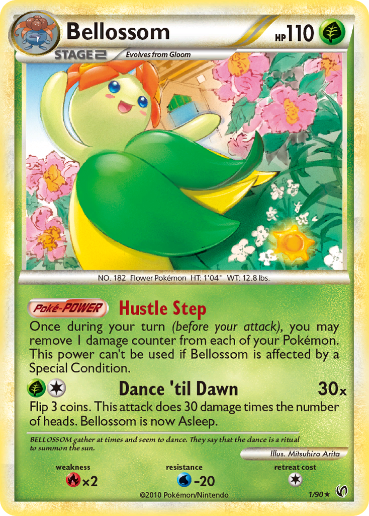 Bellossom — HS—Undaunted #001 / 90