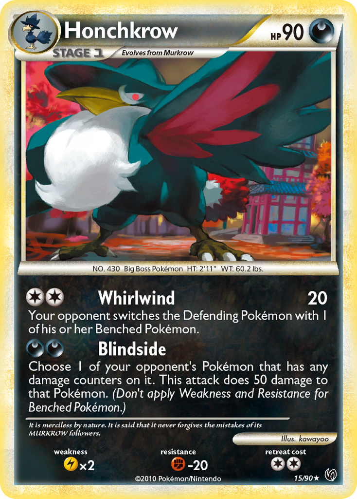 Honchkrow — HS—Undaunted #015 / 90