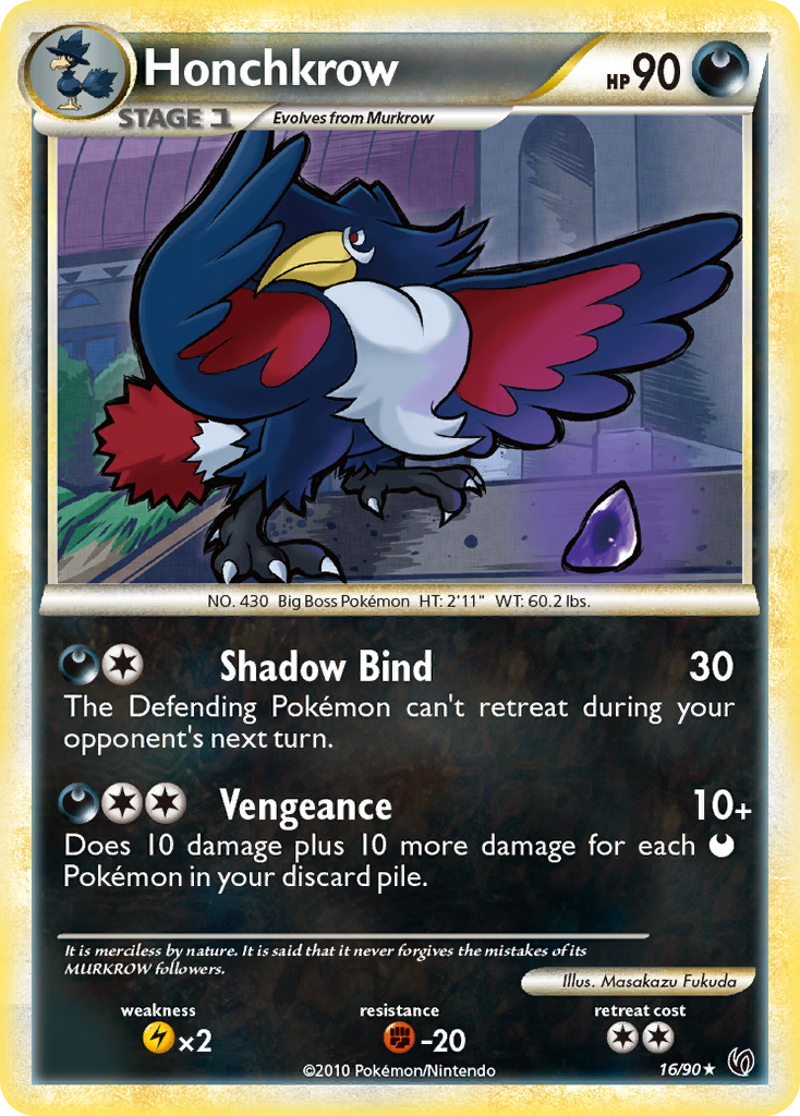 Honchkrow — HS—Undaunted #016 / 90