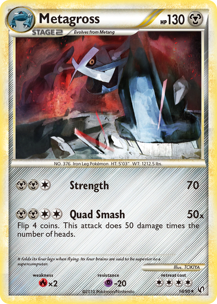 Metagross — HS—Undaunted #018 / 90