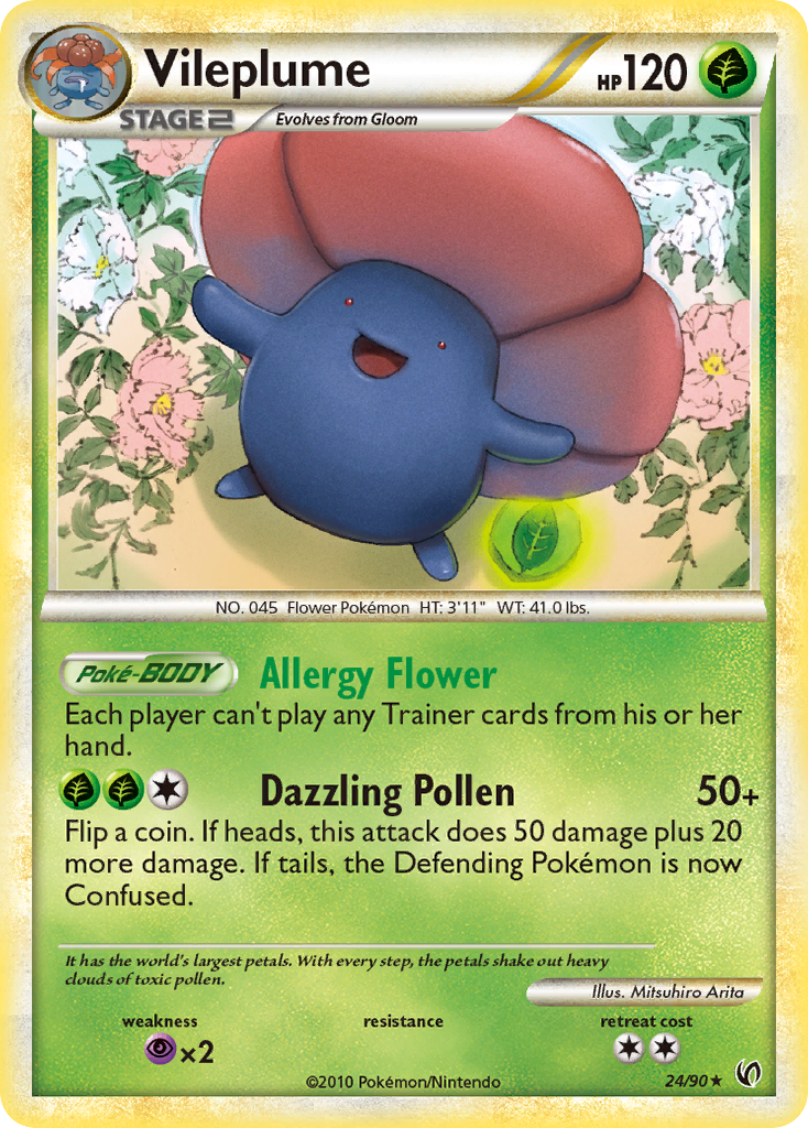 Vileplume — HS—Undaunted #024 / 90