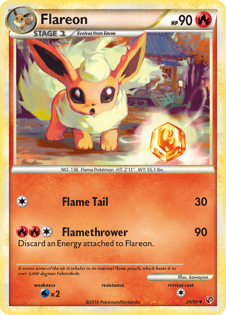 Flareon — HS—Undaunted #026 / 90