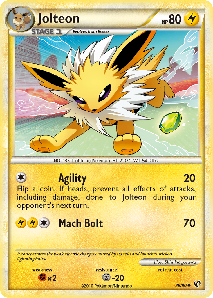 Jolteon — HS—Undaunted #028 / 90