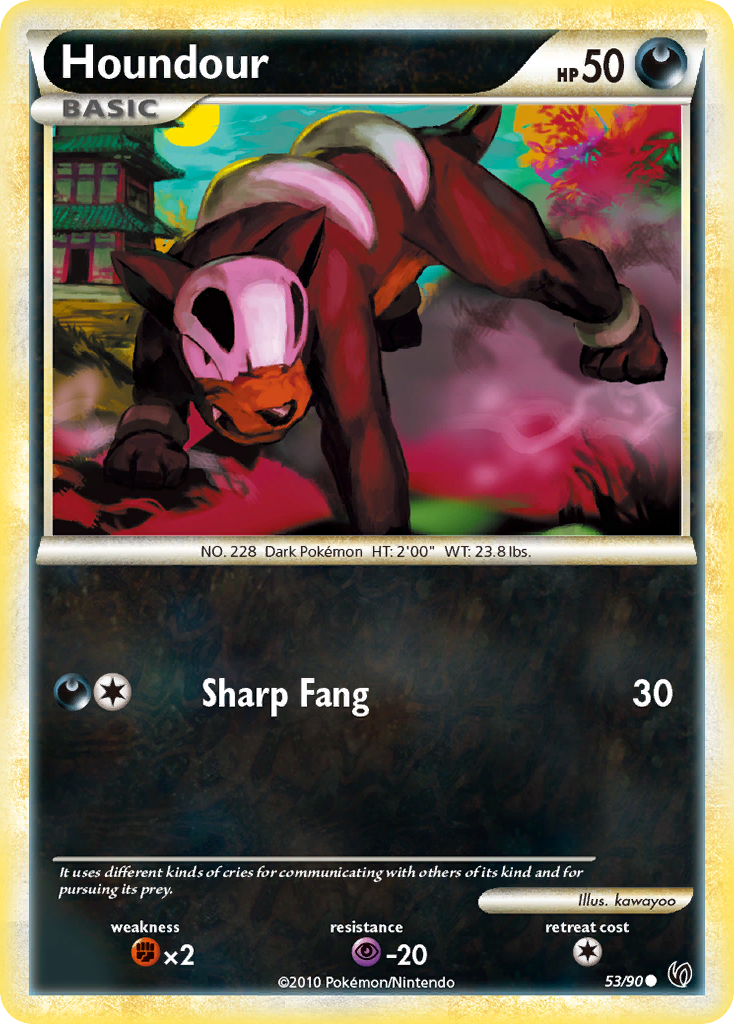 Houndour — HS—Undaunted #053 / 90
