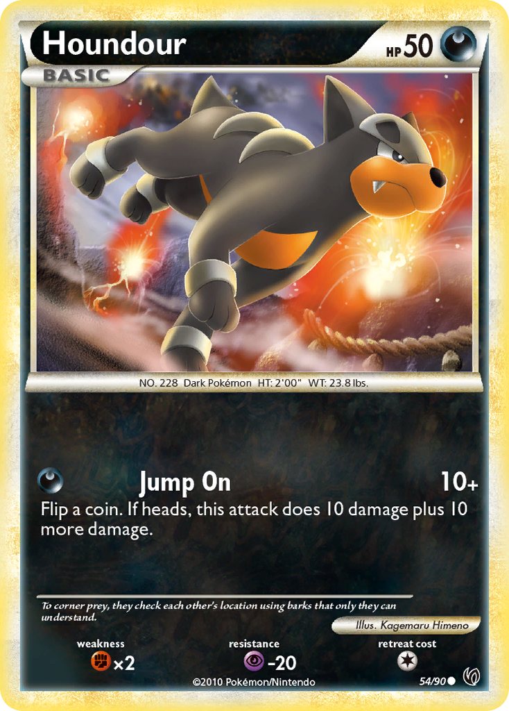 Houndour — HS—Undaunted #054 / 90