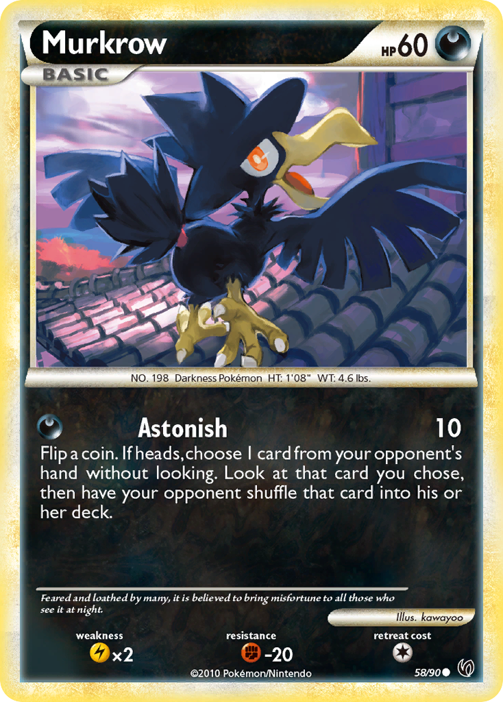 Murkrow — HS—Undaunted #058 / 90