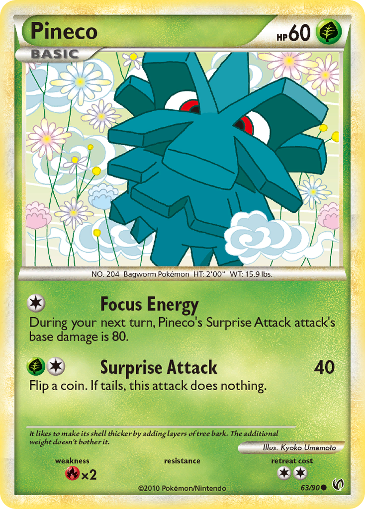 Pineco — HS—Undaunted #063 / 90
