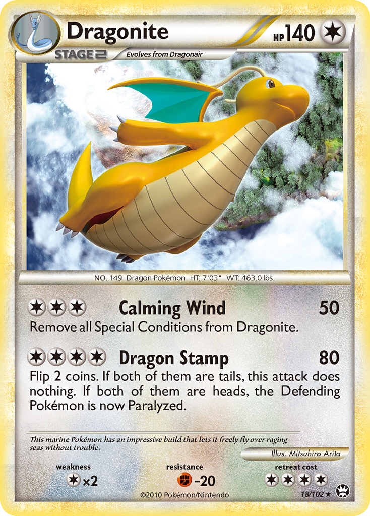 Dragonite — HS—Triumphant #018 / 102