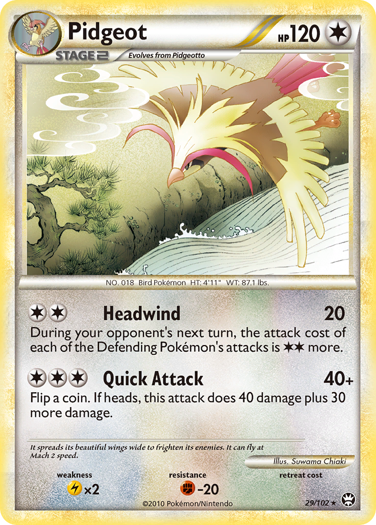 Pidgeot — HS—Triumphant #029 / 102