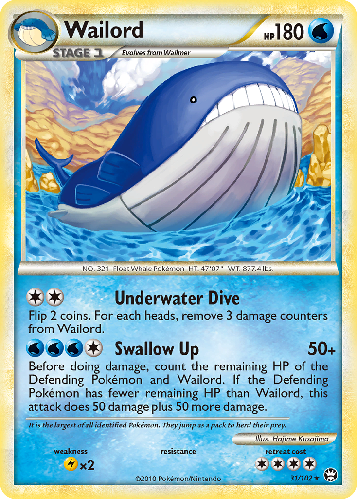 Wailord — HS—Triumphant #031 / 102
