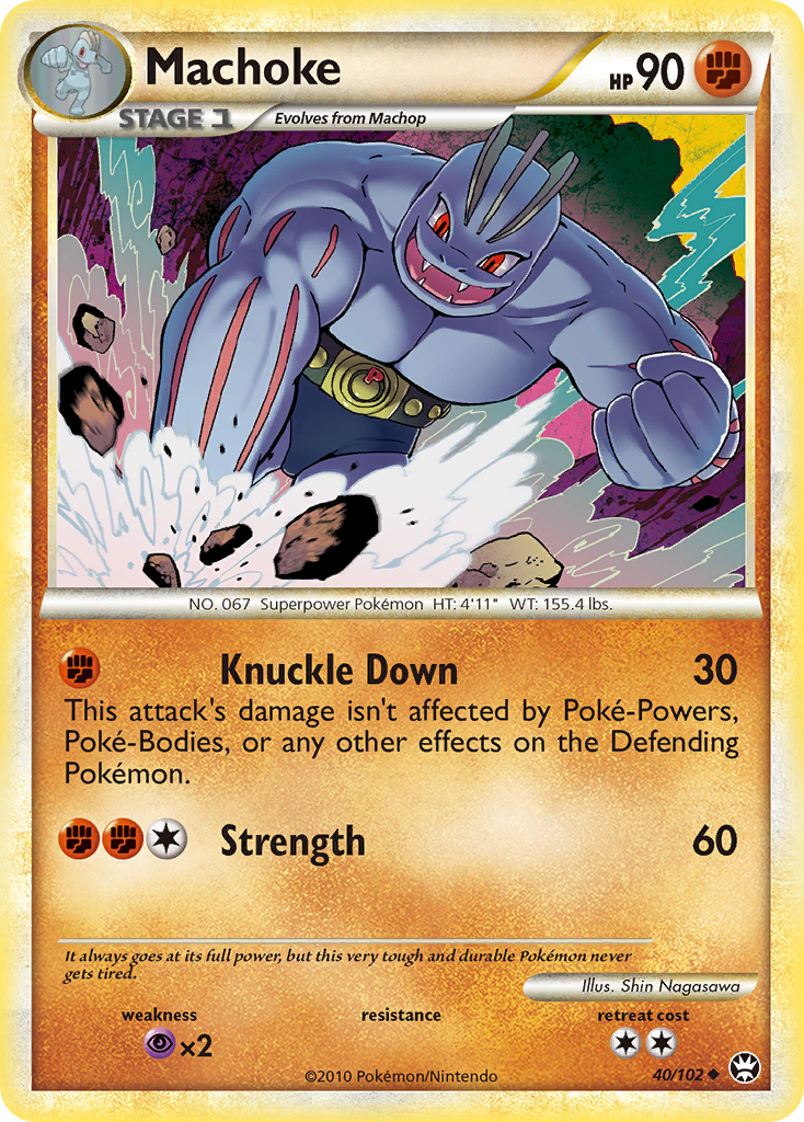 Machoke — HS—Triumphant #040 / 102