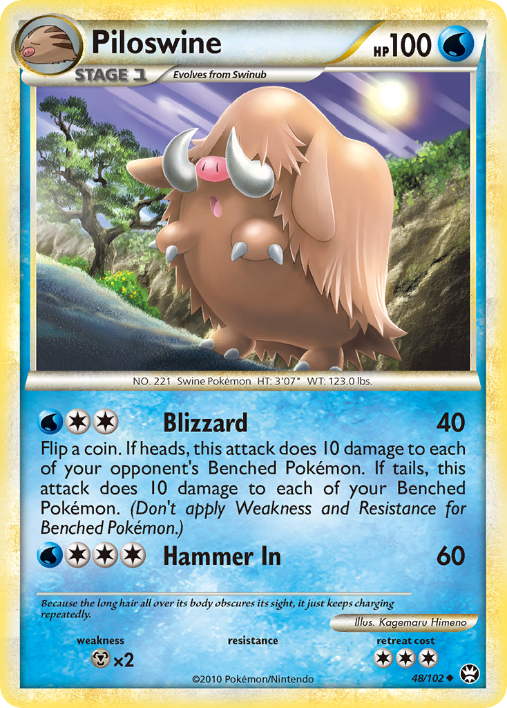 Piloswine — HS—Triumphant #048 / 102