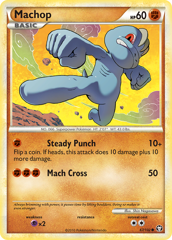 Machop — HS—Triumphant #067 / 102