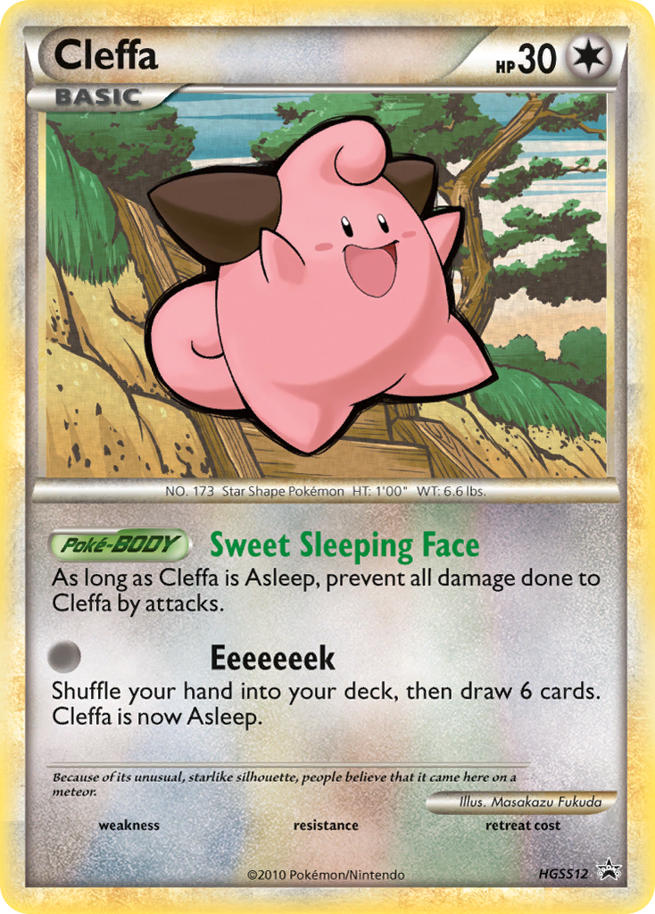 Cleffa — HGSS Black Star Promos #012 / 25