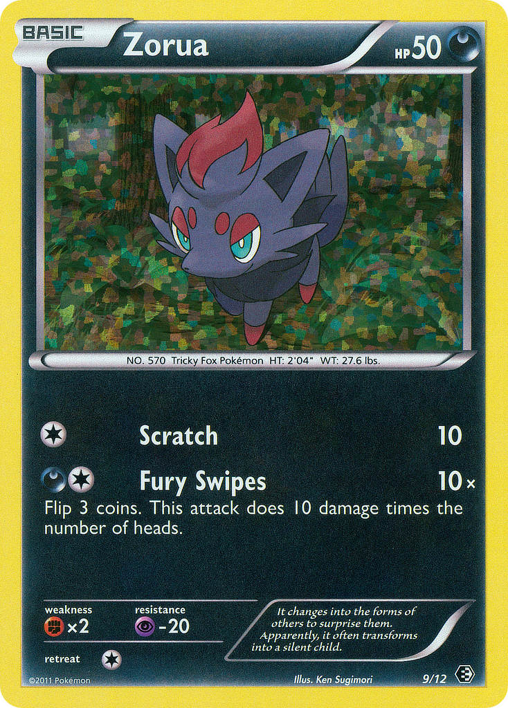 Zorua — McDonald's Collection 2011 #009 / 12