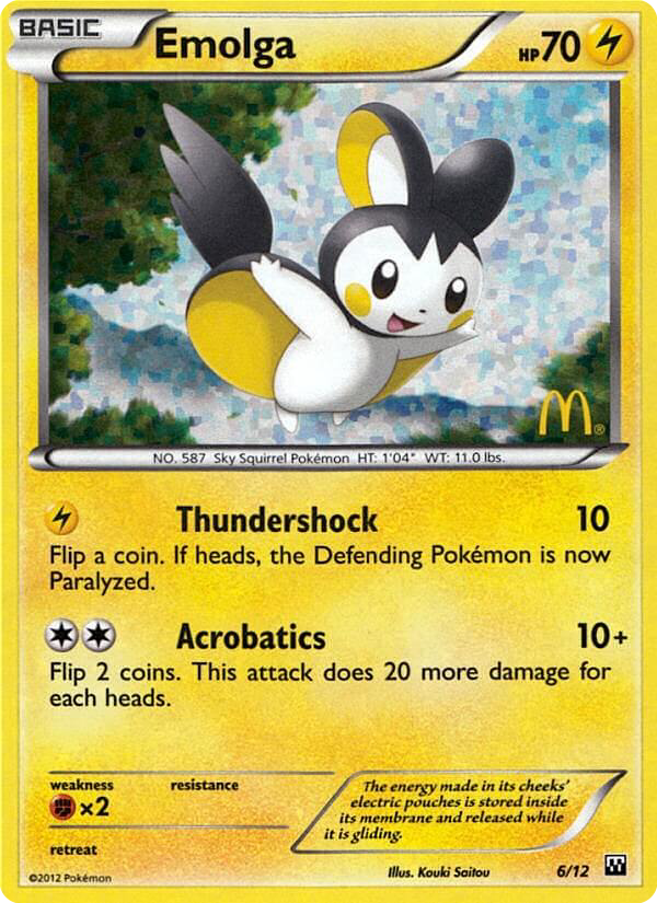 Emolga — McDonald's Collection 2012 #006 / 12