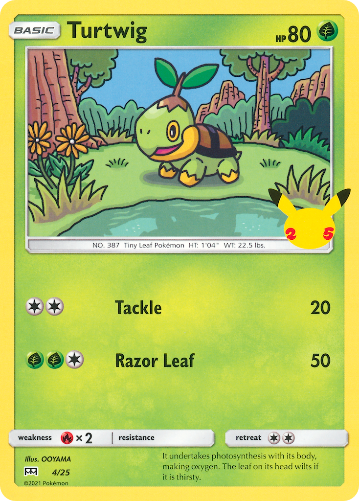 Turtwig — McDonald's Collection 2021 #004 / 25
