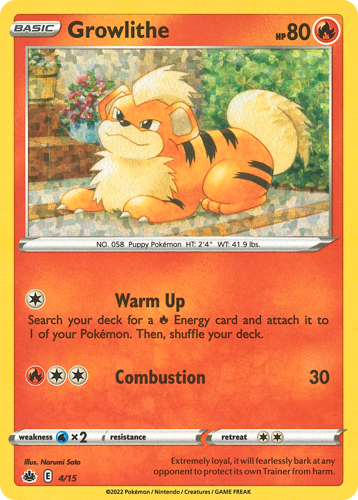 Growlithe — McDonald's Collection 2022 #004 / 15