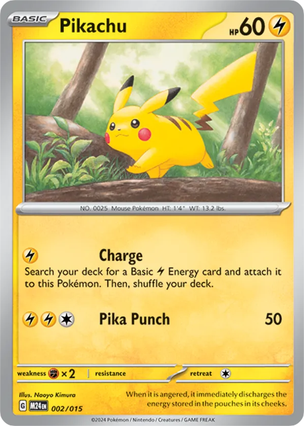 Pikachu — McDonald's Collection 2024 #002 / 15