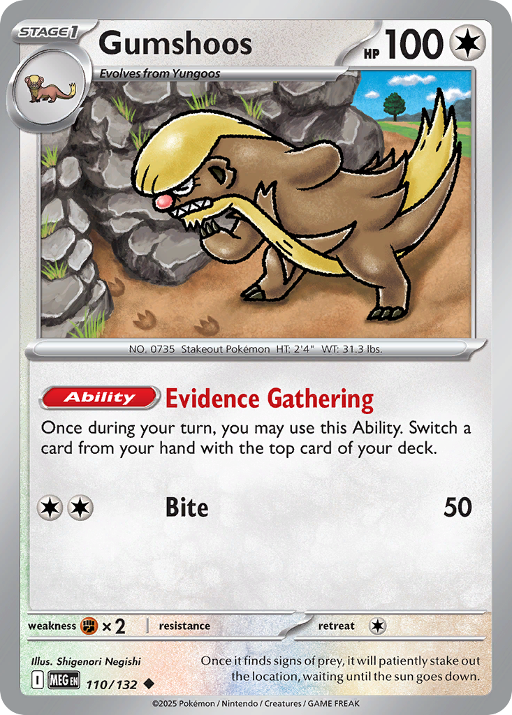 Gumshoos — Mega Evolution #110 / 132