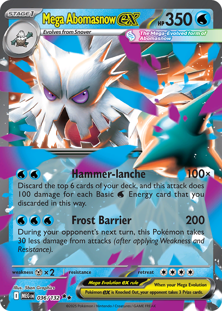 Mega Abomasnow ex — Mega Evolution #036 / 132