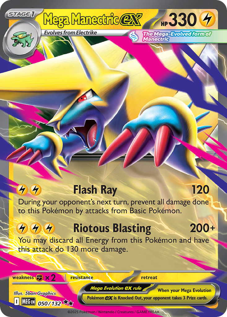 Mega Manectric ex — Mega Evolution #050 / 132