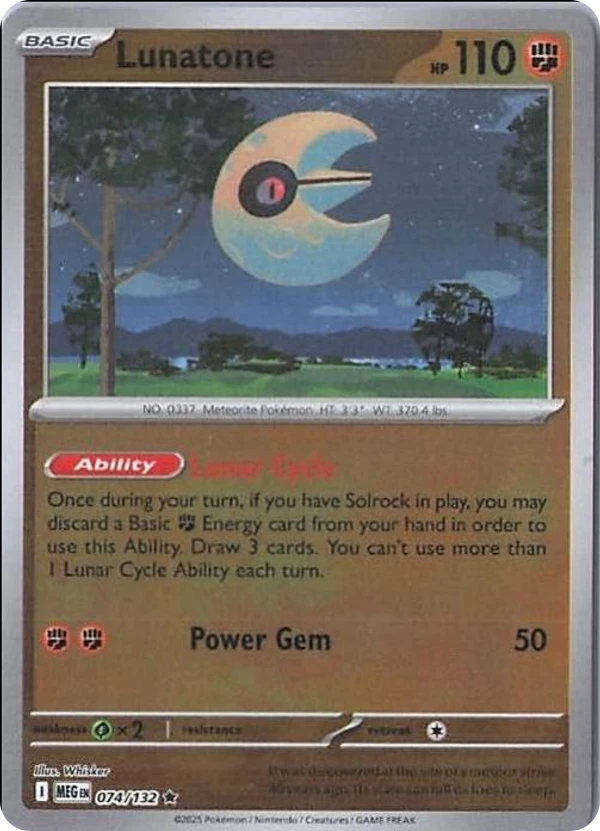 Lunatone — Mega Evolution #074 / 132