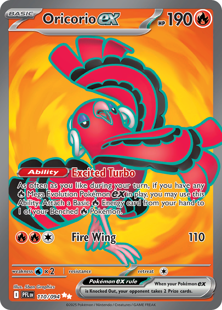 Oricorio ex — Phantasmal Flames #110 / 94