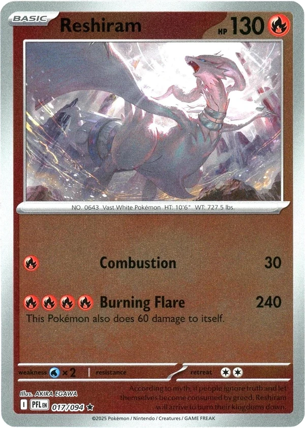 Reshiram — Phantasmal Flames #017 / 94