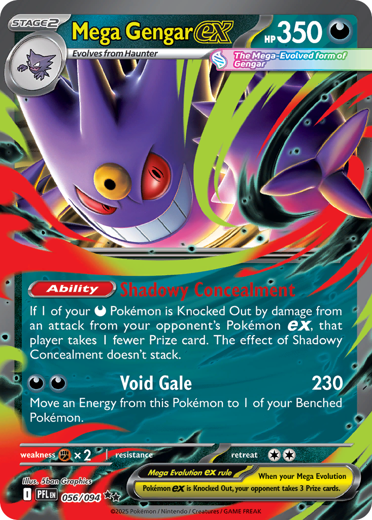 Mega Gengar ex — Phantasmal Flames #056 / 94
