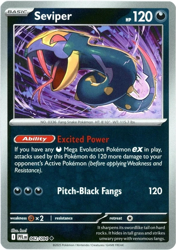 Seviper — Phantasmal Flames #062 / 94