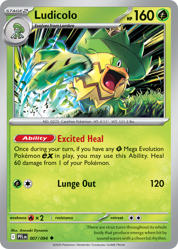 Ludicolo — Phantasmal Flames #007 / 94