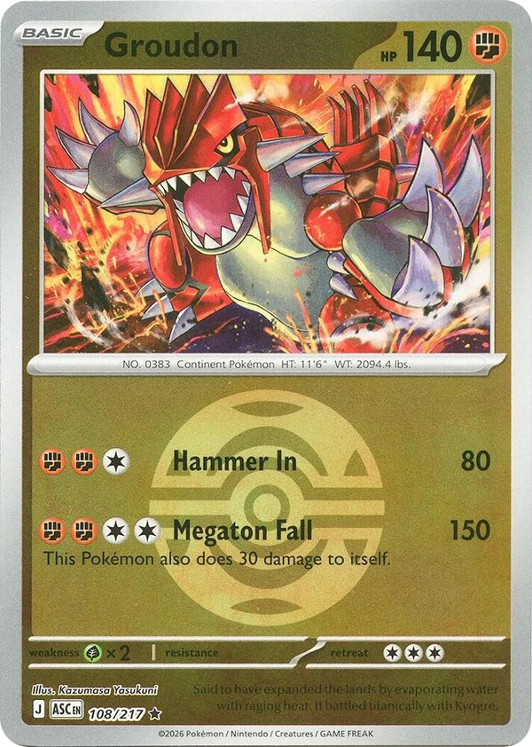Groudon — Ascended Heroes #108 / 217
