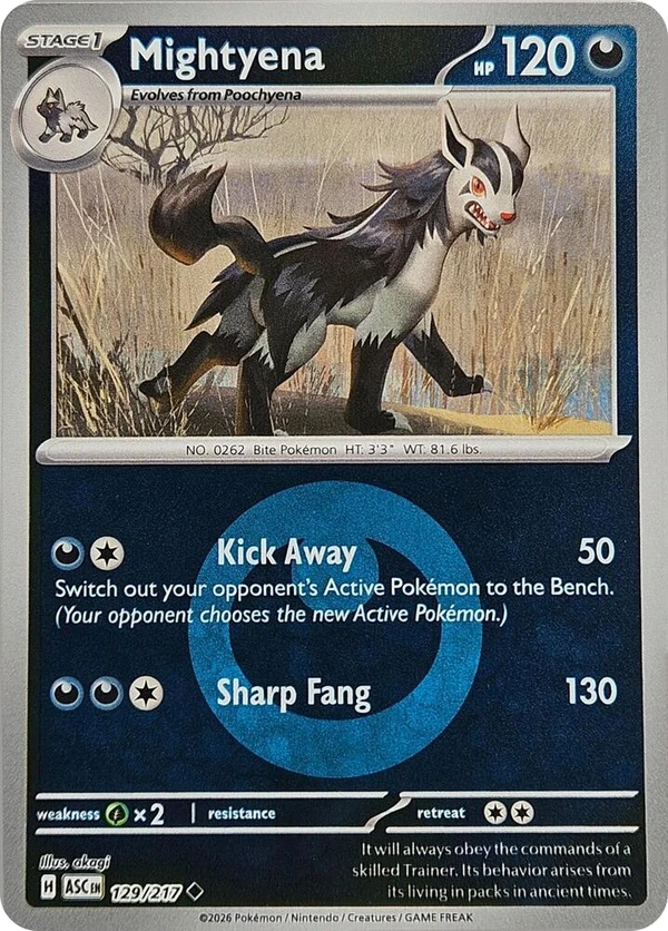Mightyena — Ascended Heroes #129 / 217