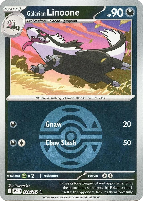 Galarian Linoone — Ascended Heroes #131 / 217