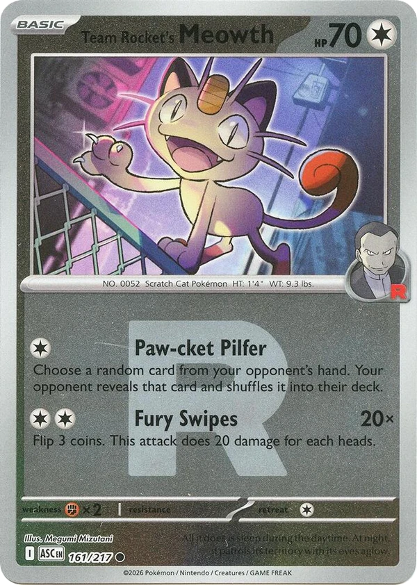 Team Rocket's Meowth — Ascended Heroes #161 / 217