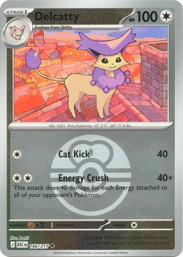 Delcatty — Ascended Heroes #166 / 217