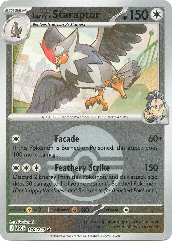 Larry's Staraptor — Ascended Heroes #170 / 217