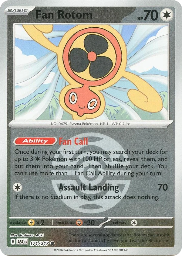 Fan Rotom — Ascended Heroes #171 / 217